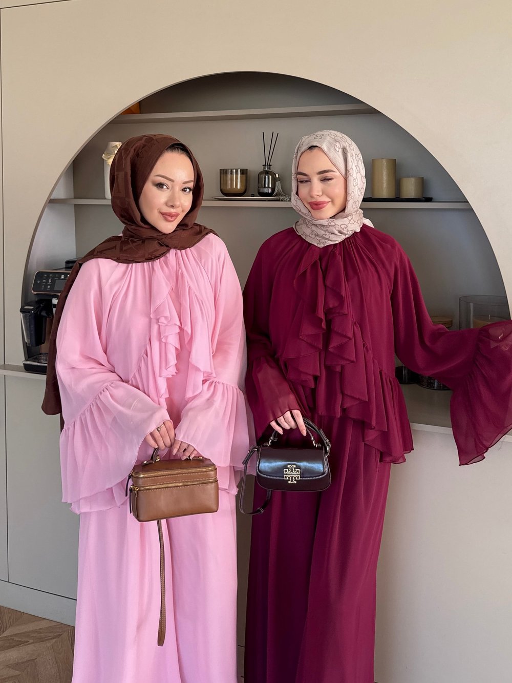 Basel Fırfırlı Pantolon Takım Pembe (2411)