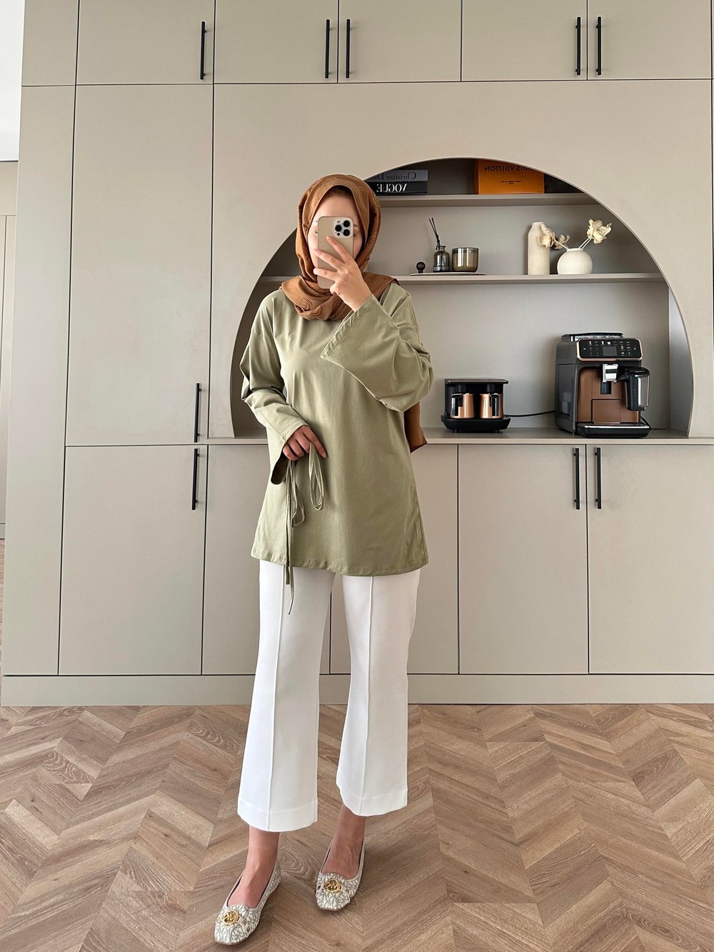 Basic Uzun Kollu Bluz Su Yeşili