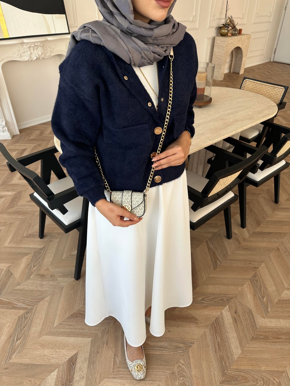 Becca Angora Hırka Lacivert
