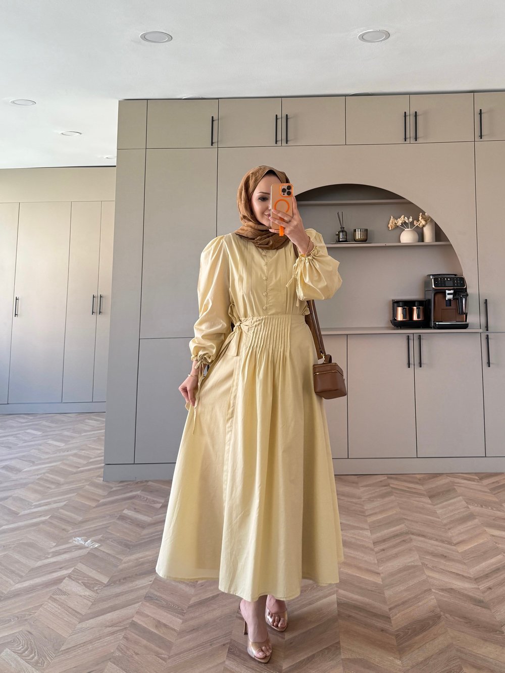 Beta Düğmeli Etekli Takım ButterYellow (2022)