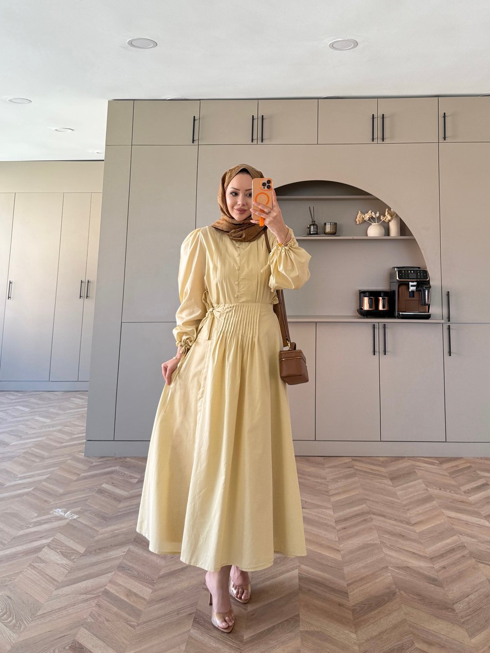 Beta Düğmeli Etekli Takım ButterYellow (2022)