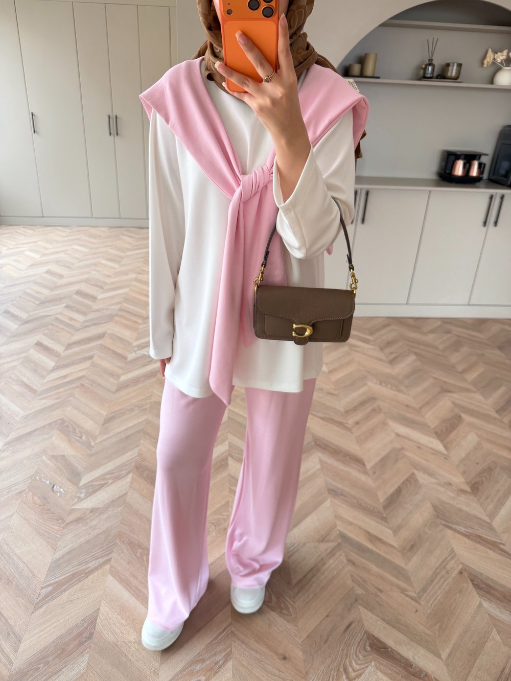 Blush Atkılı Eşofman Takım Pembe 