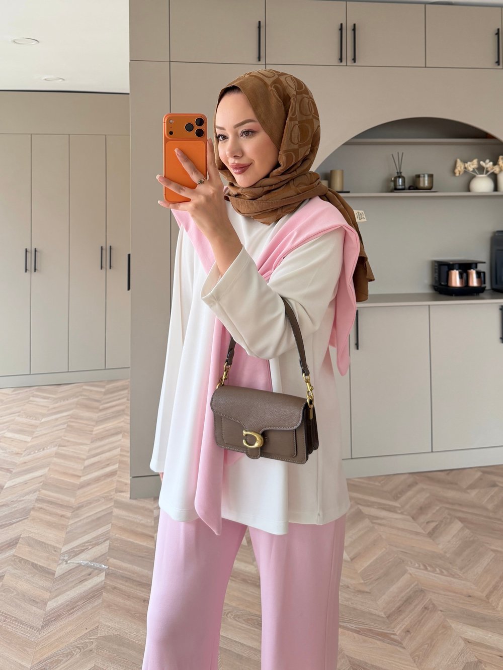 Blush Atkılı Eşofman Takım Pembe 