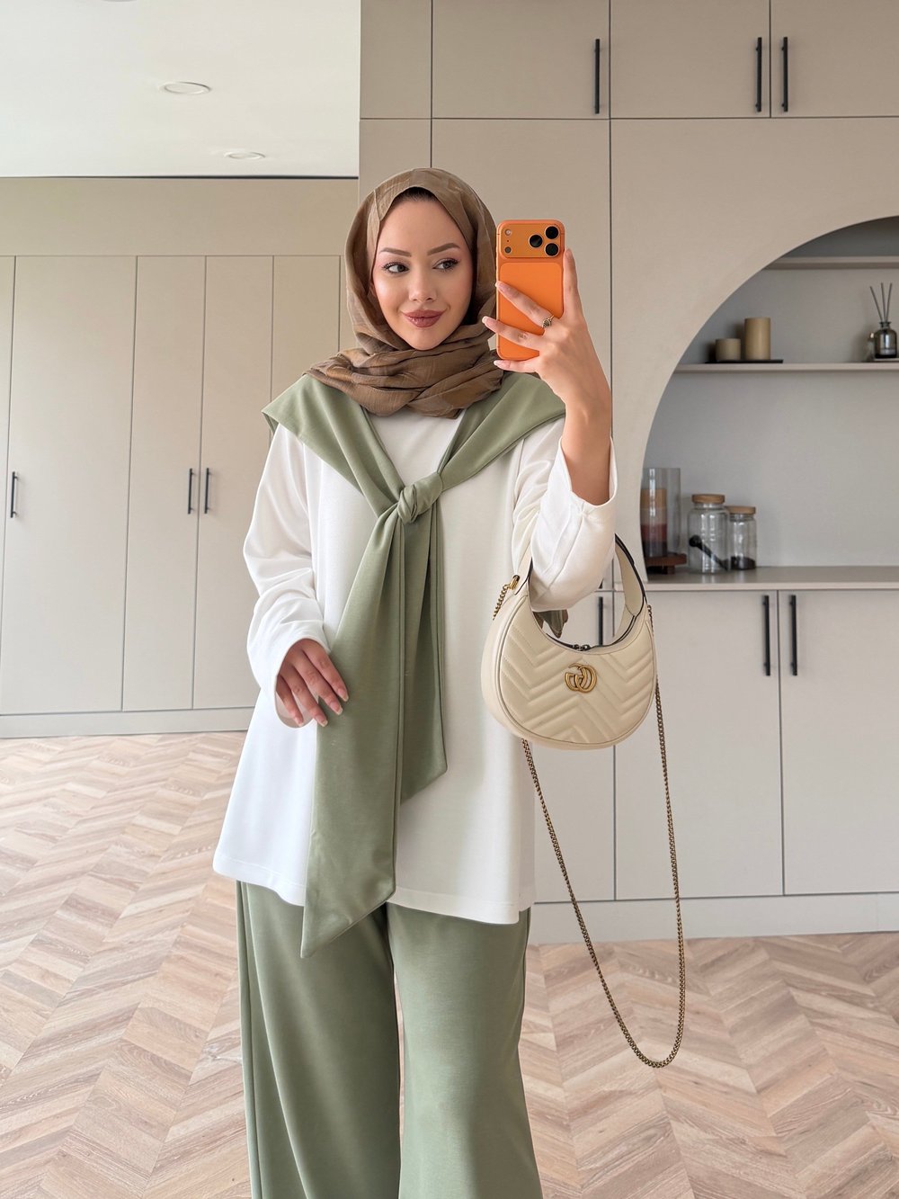 Blush Atkılı Pantolon Takım Haki 