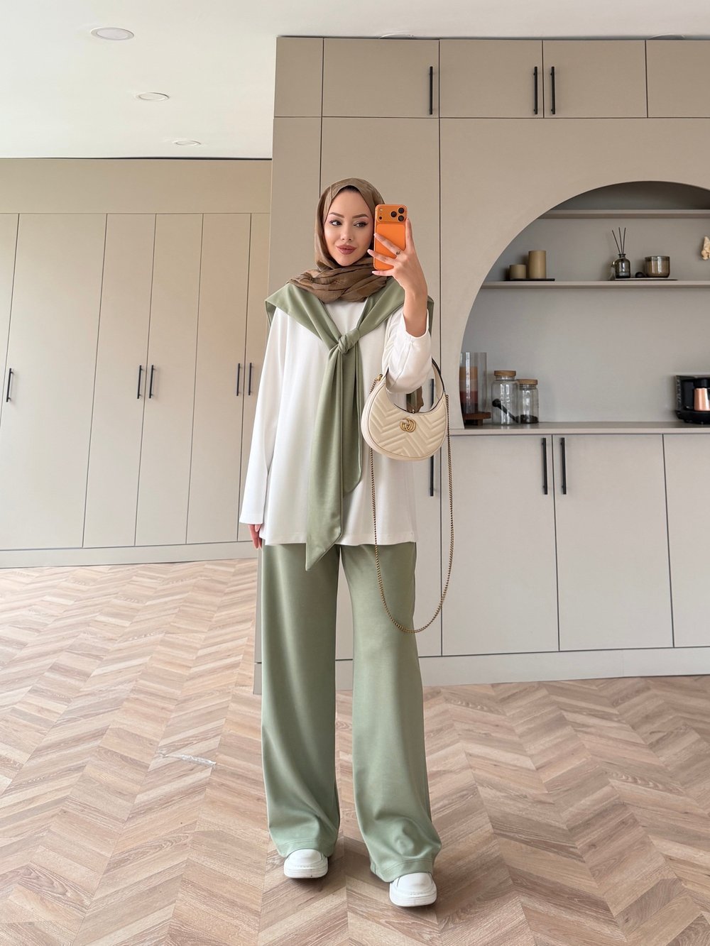 Blush Atkılı Pantolon Takım Haki 