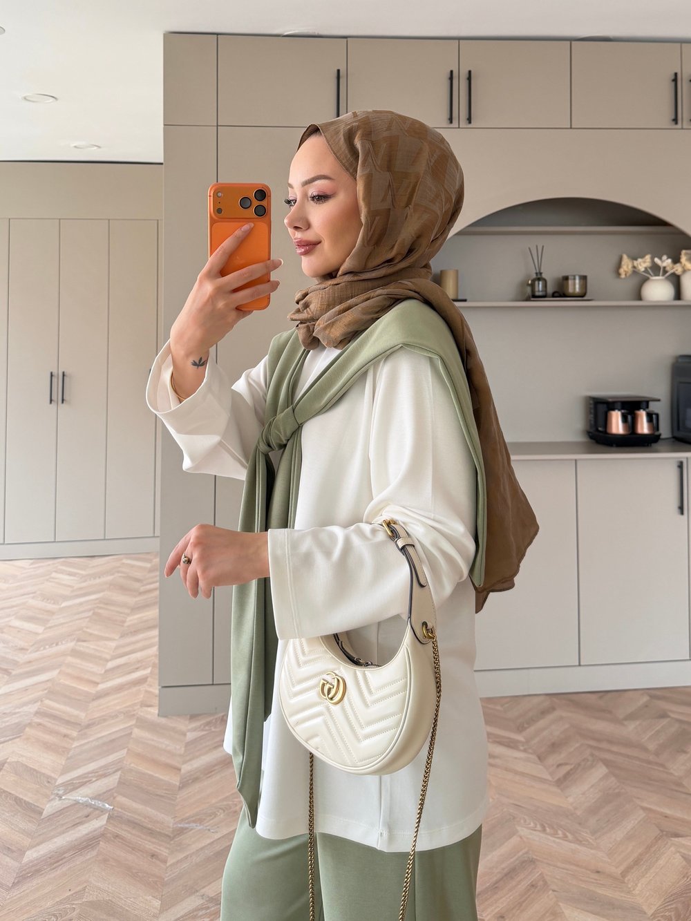 Blush Atkılı Pantolon Takım Haki 