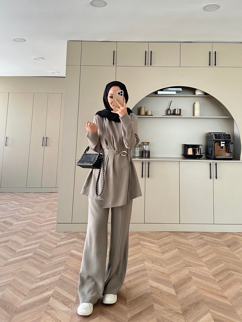 Liva Broş Kemer Detaylı Modal Takım Taş (4401) 