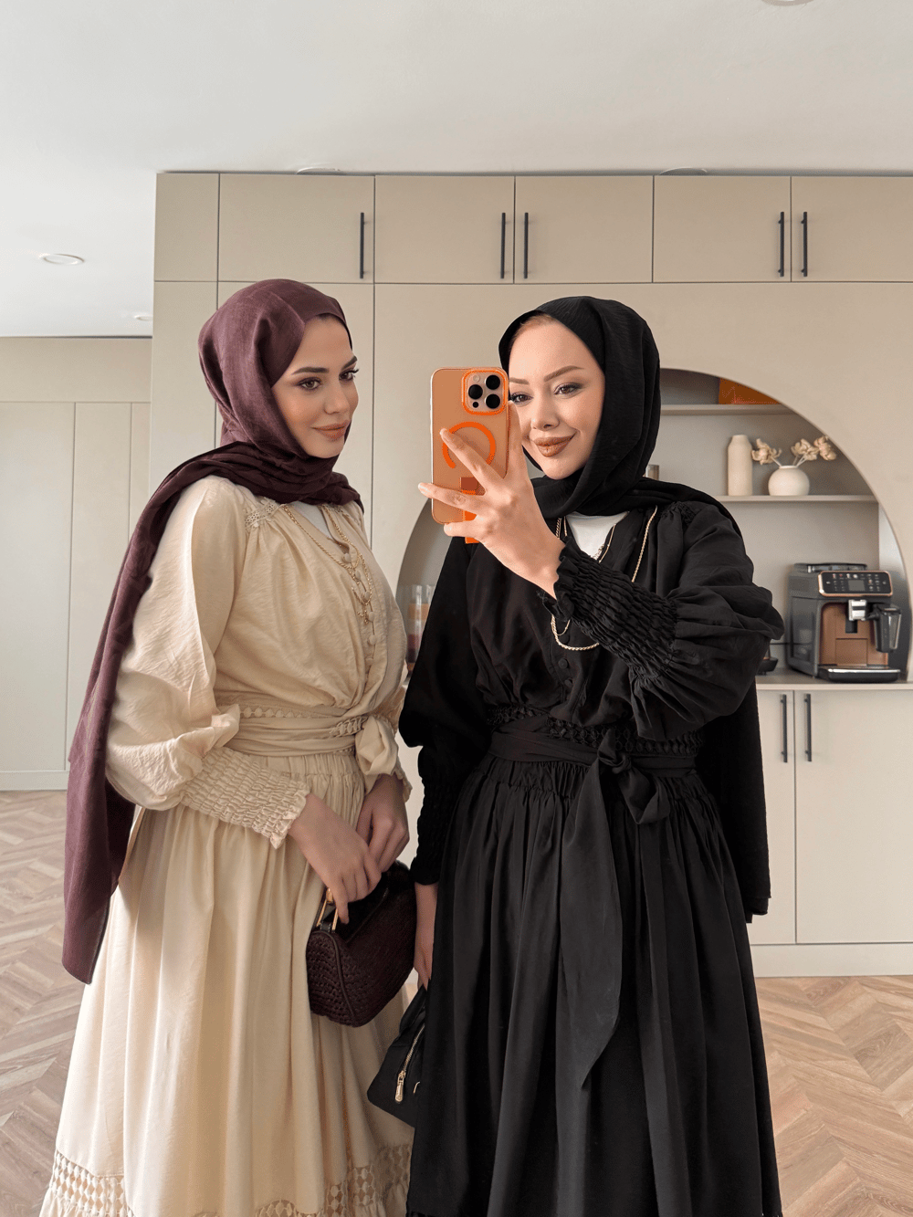 Caterina Güpürlü Etekli Takım Bej (5738)