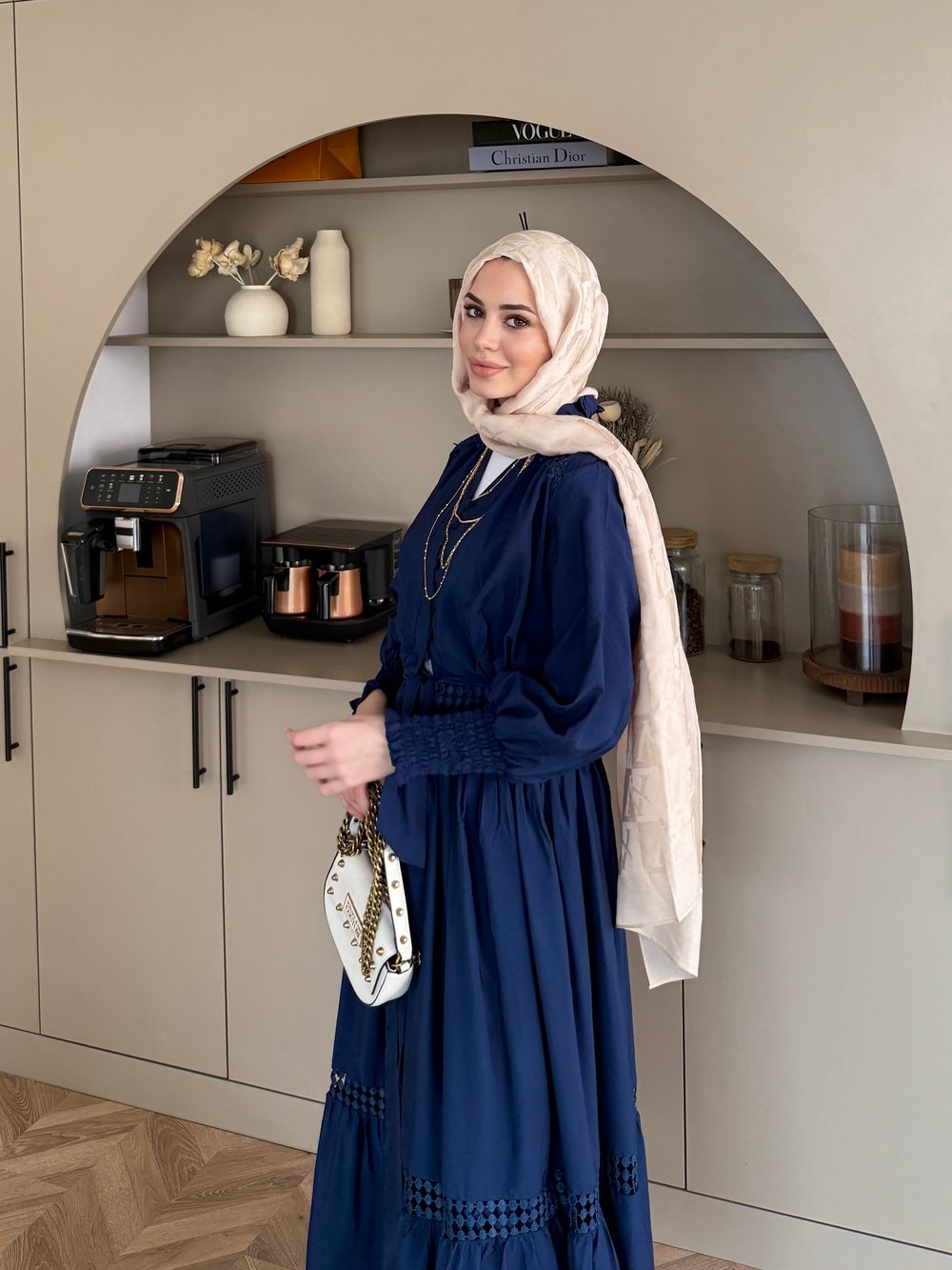 Caterina Güpürlü Etekli Takım Lacivert (5738)