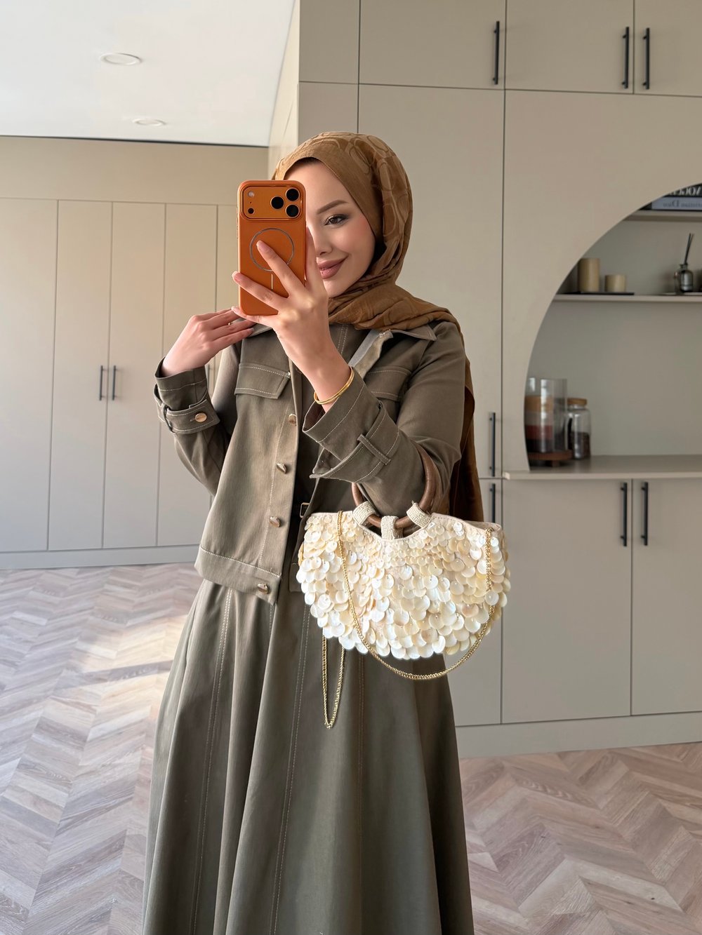 Ceketli Kot Elbise Takım Haki (4065)