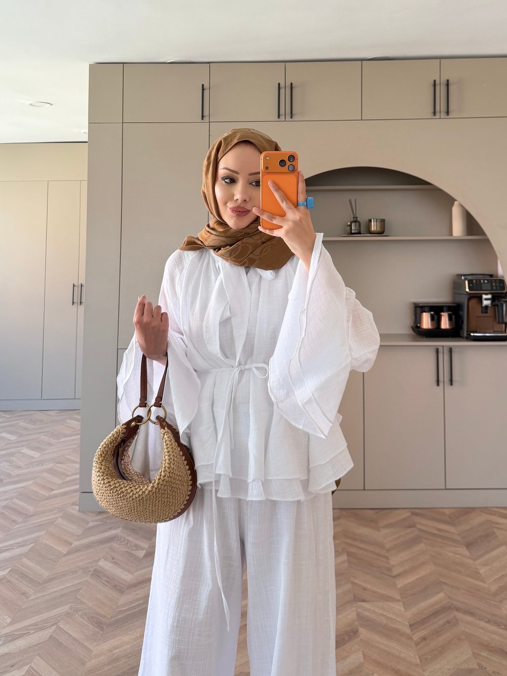 Choco Kat Kat Keten Takım Beyaz (4477)
