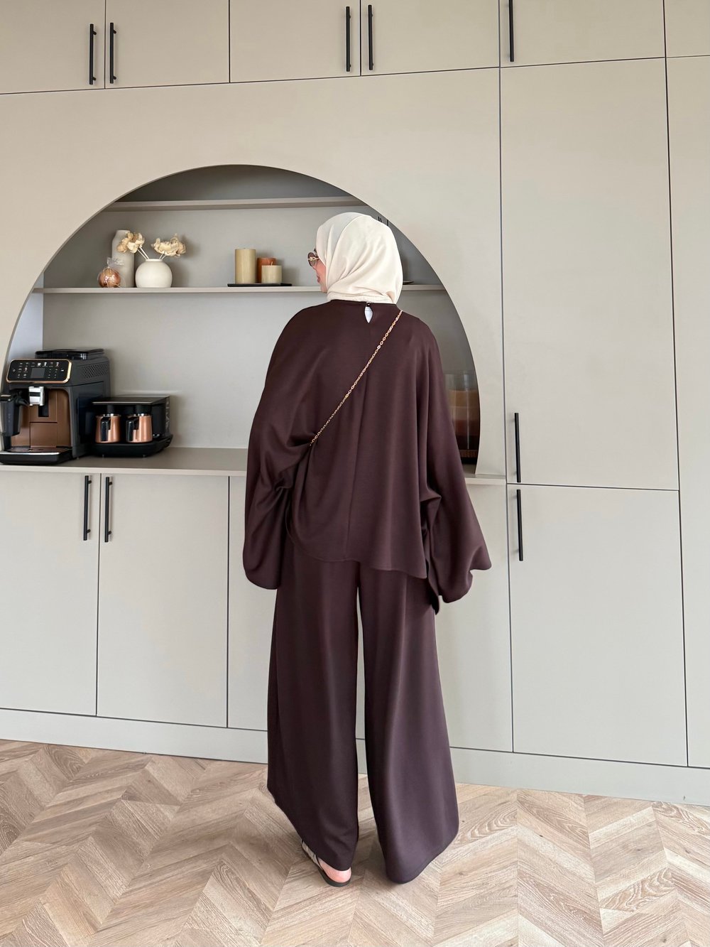 Citron Oysh Yarasakol Pantolonlu Takım Kahve (8012)