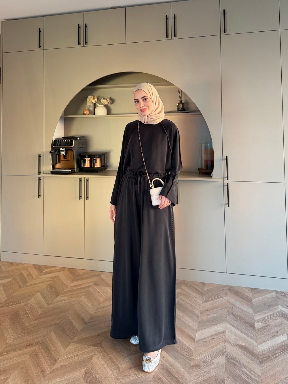 Claris Oysh Pantolonlu Takım Siyah (4549)
