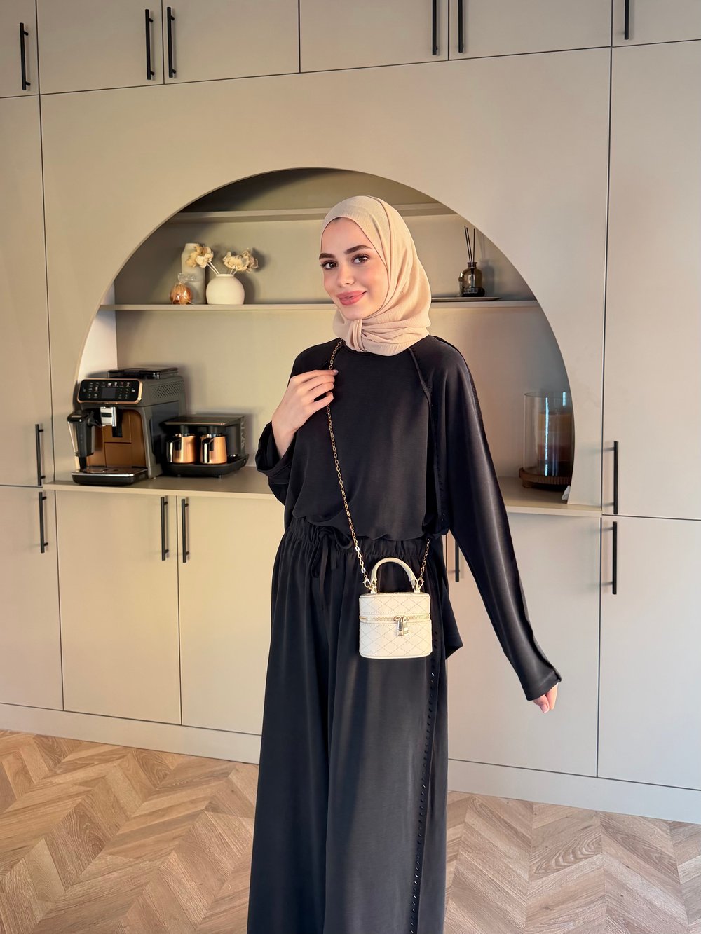 Claris Oysh Pantolonlu Takım Siyah (4549)