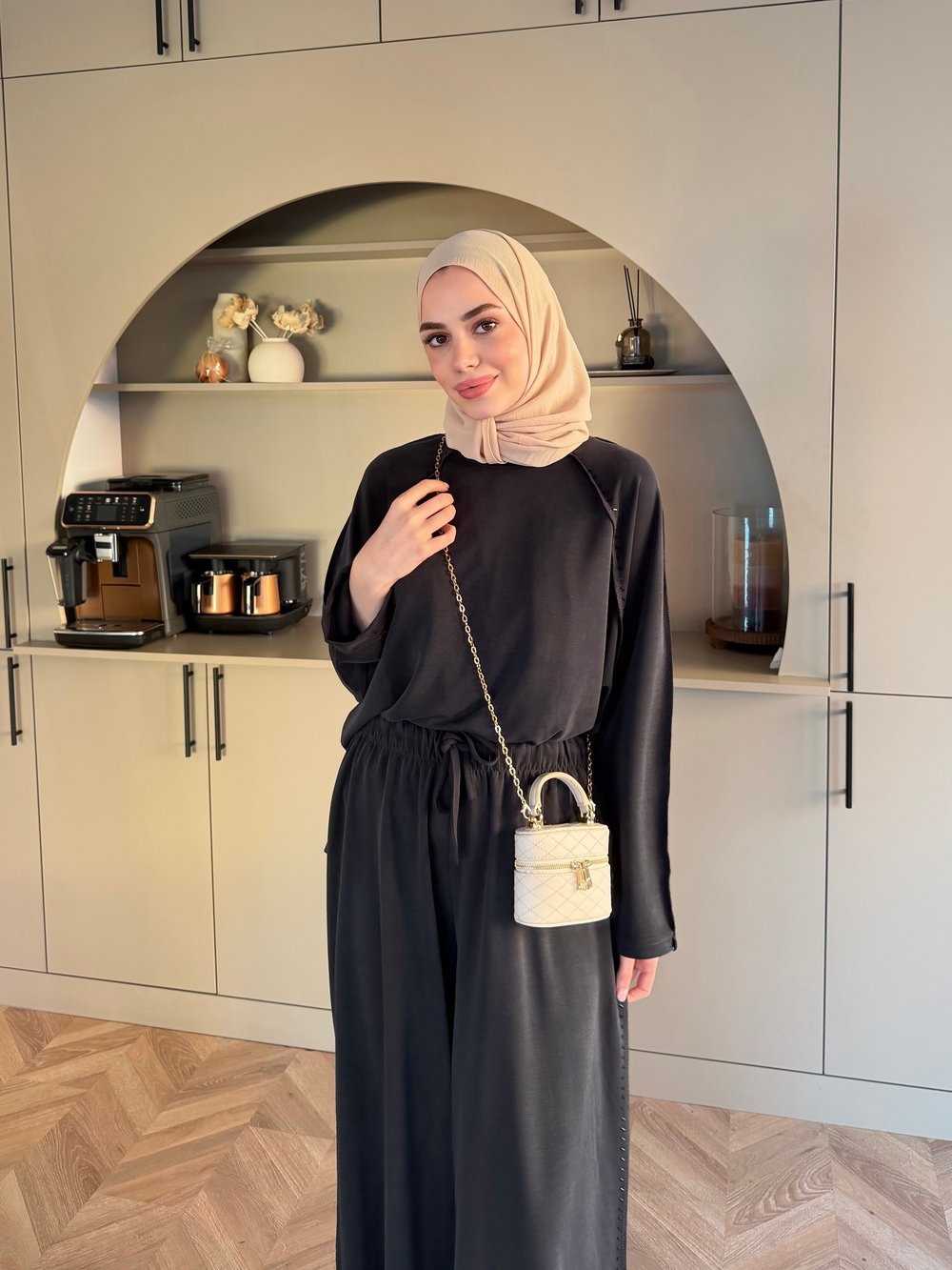 Claris Oysh Pantolonlu Takım Siyah (4549)