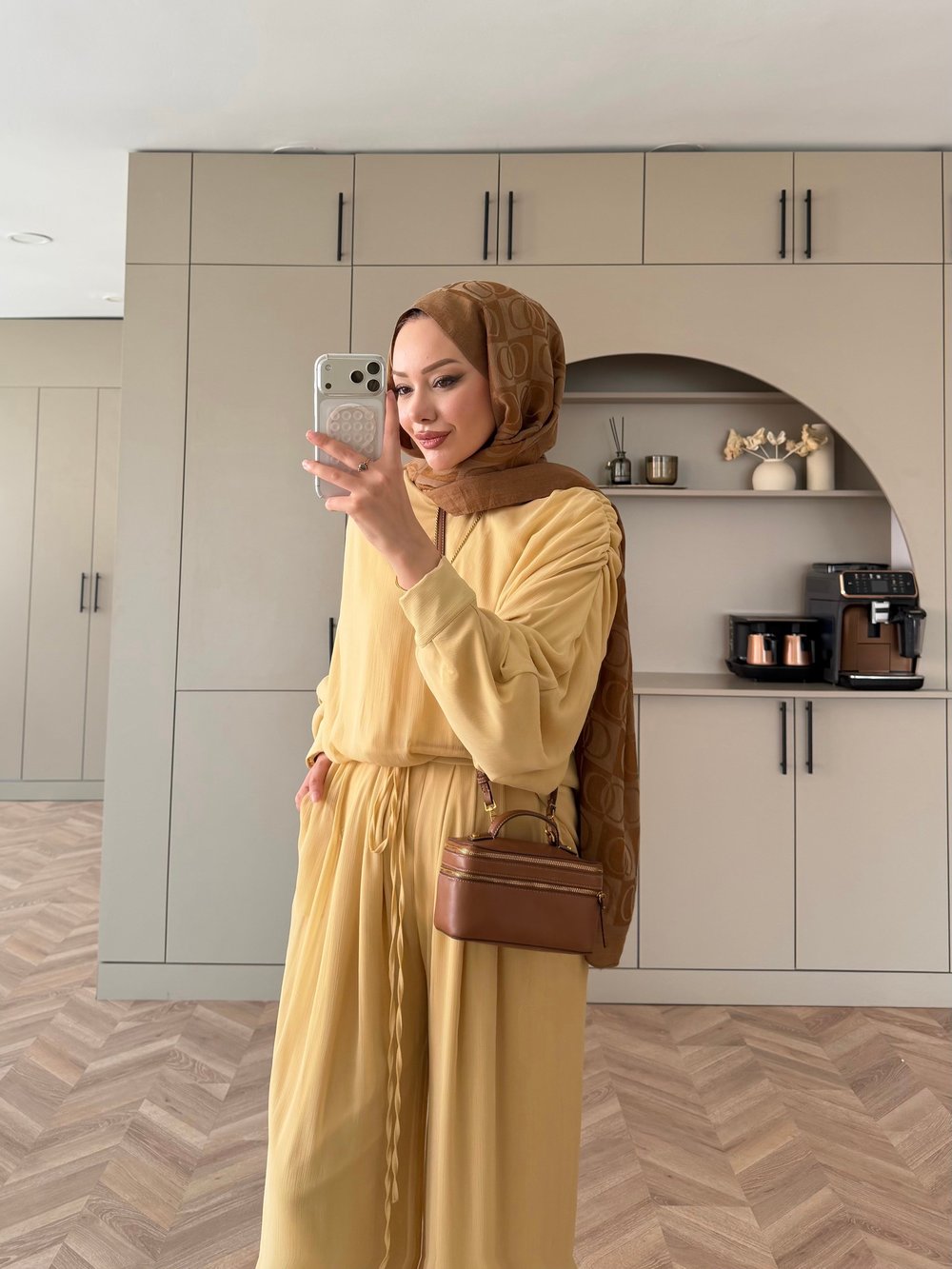 Clips Yarasa Kollu Pantolon Takım ButterYellow (5769)