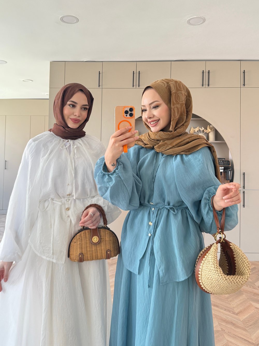 Coast İnci Düğme Detaylı Pantolon Takım Ekru (3080)