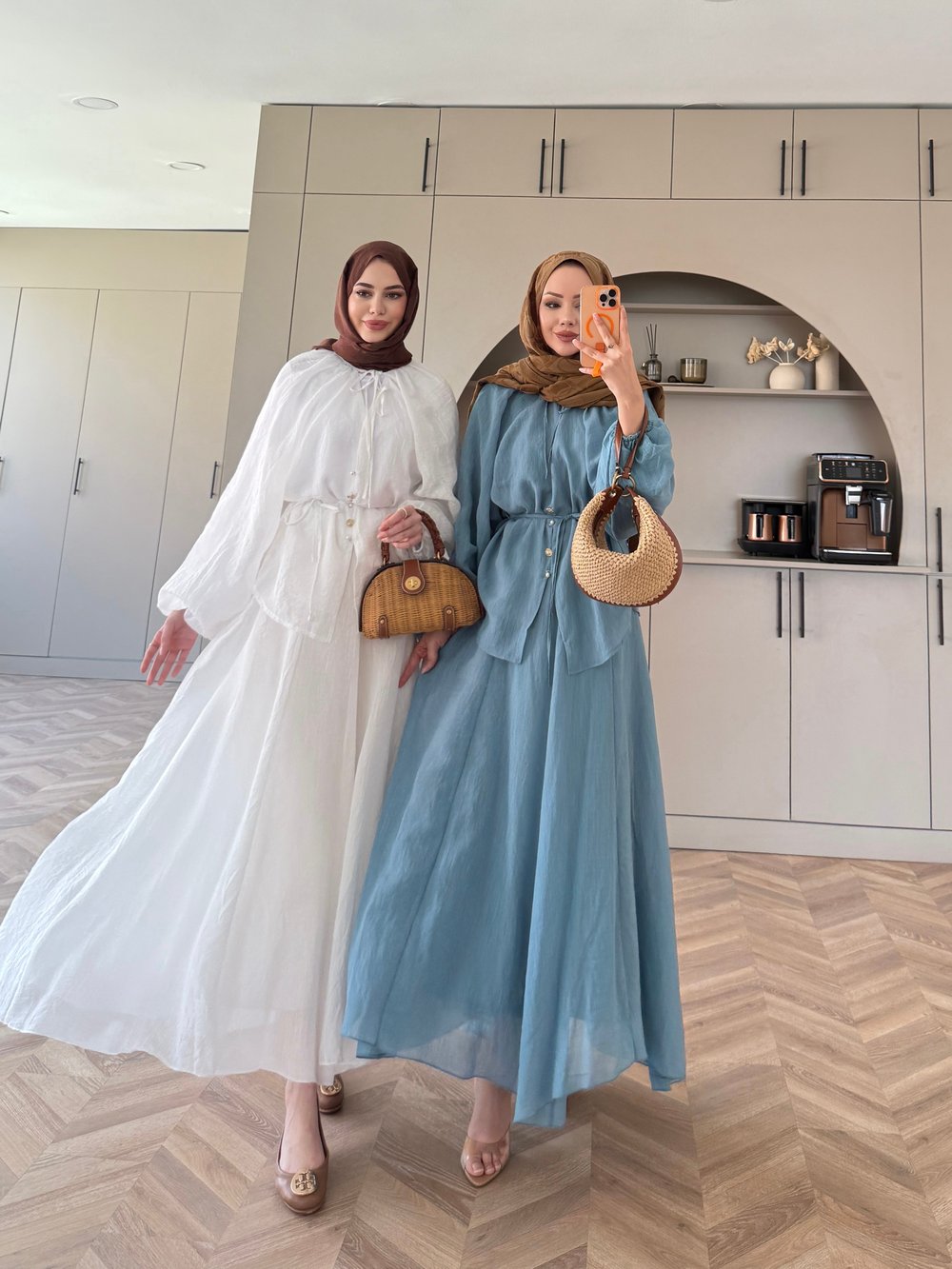 Coast İnci Düğme Detaylı Pantolon Takım Ekru (3080)