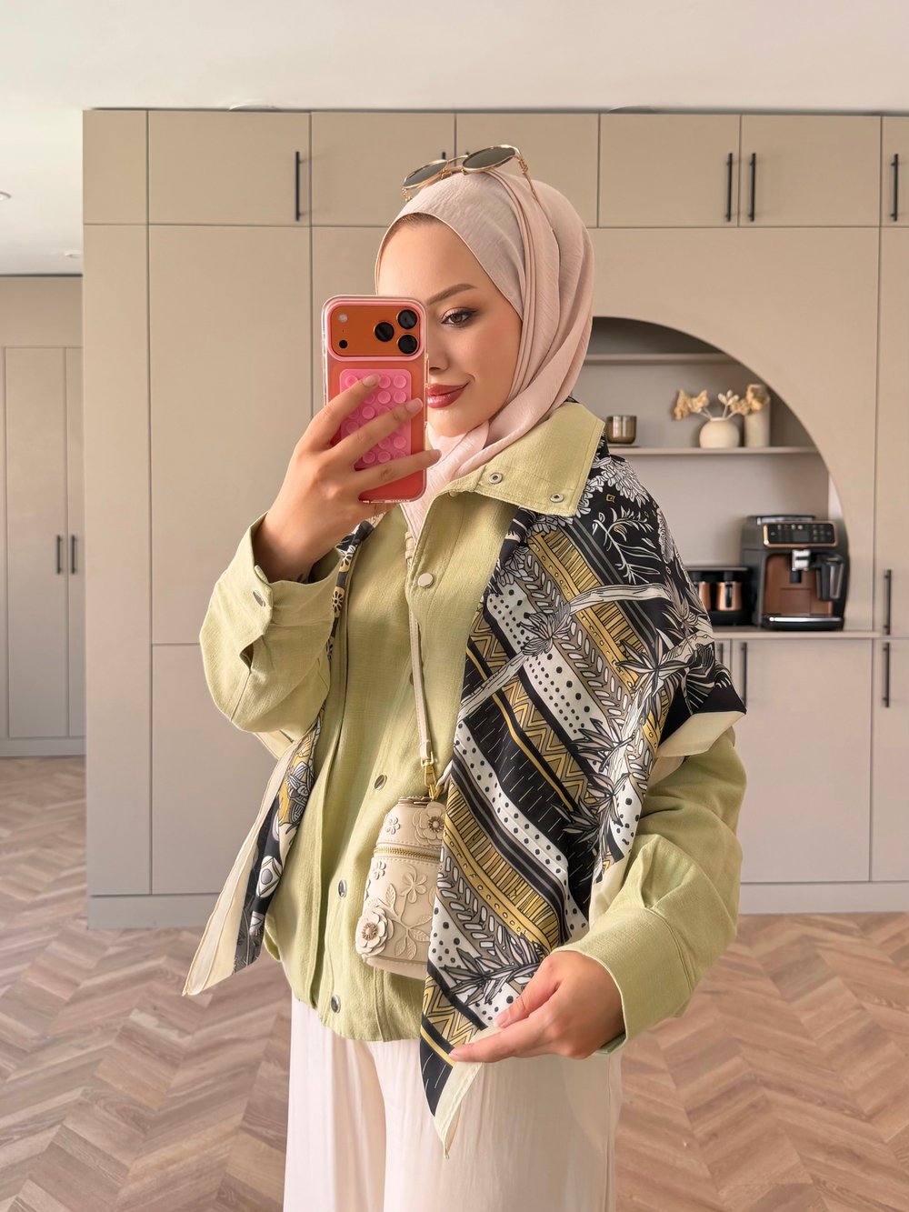 Coss Keten Ceket Çağla Yeşili (3151)