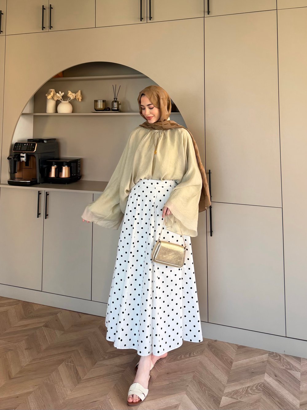 Creamy Yarasa Kollu Bluz Çağla (3026)