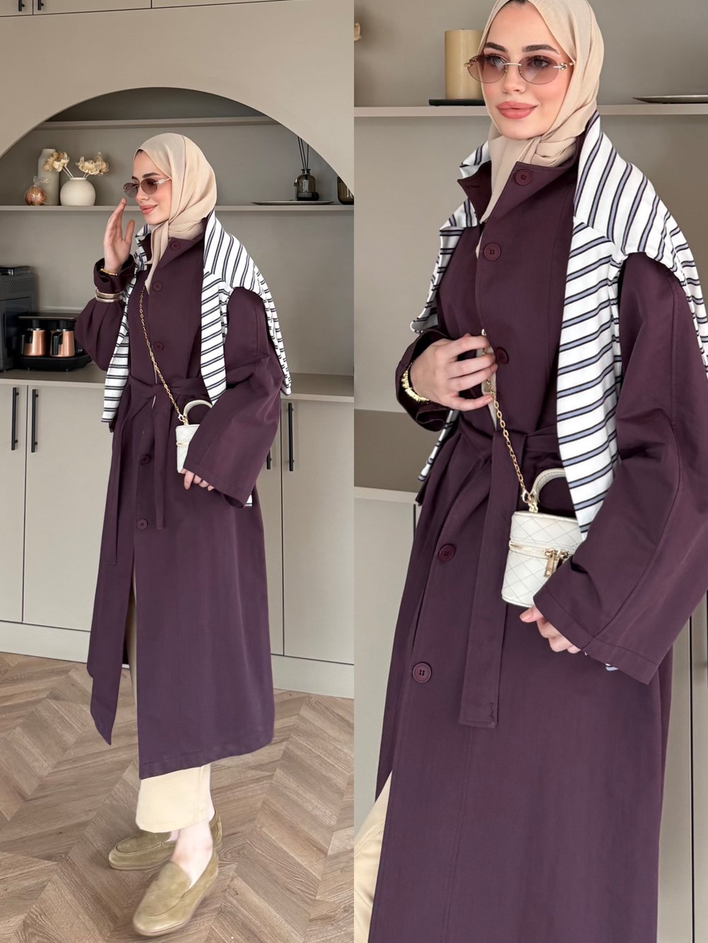 Delora Uzun Trenç Mürdüm (4570)