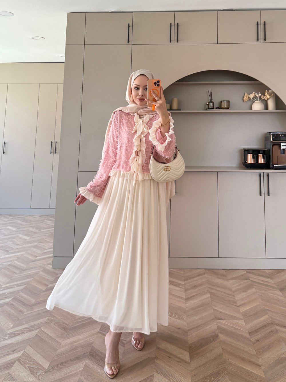 Dolly Etekli Takım Pembe Ekru (5789)