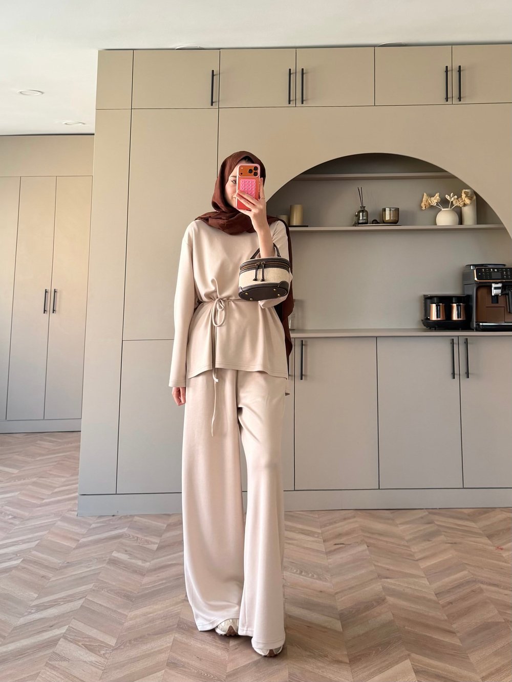 Echo Oysh Pantolonlu Takım Bej (4546)