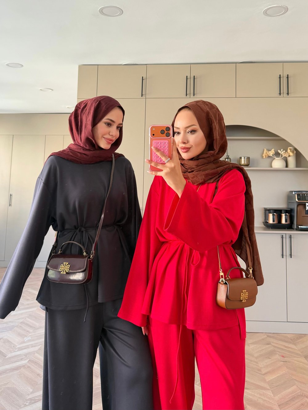 Echo Oysh Pantolonlu Takım Kırmızı (4546)