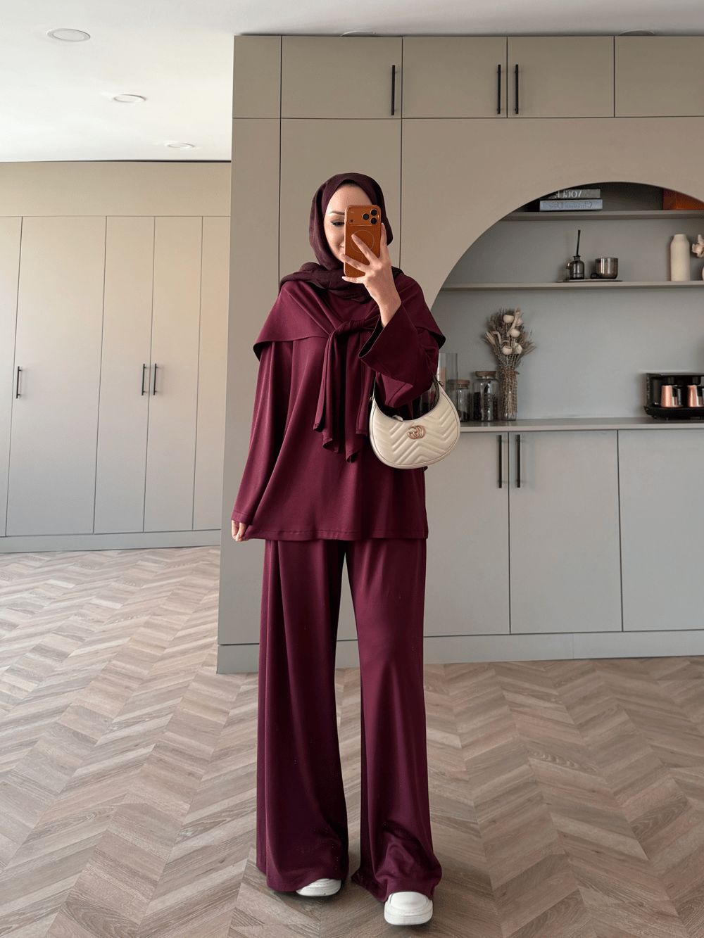 Eclair Atkılı Oysh Takım Bordo (8013)