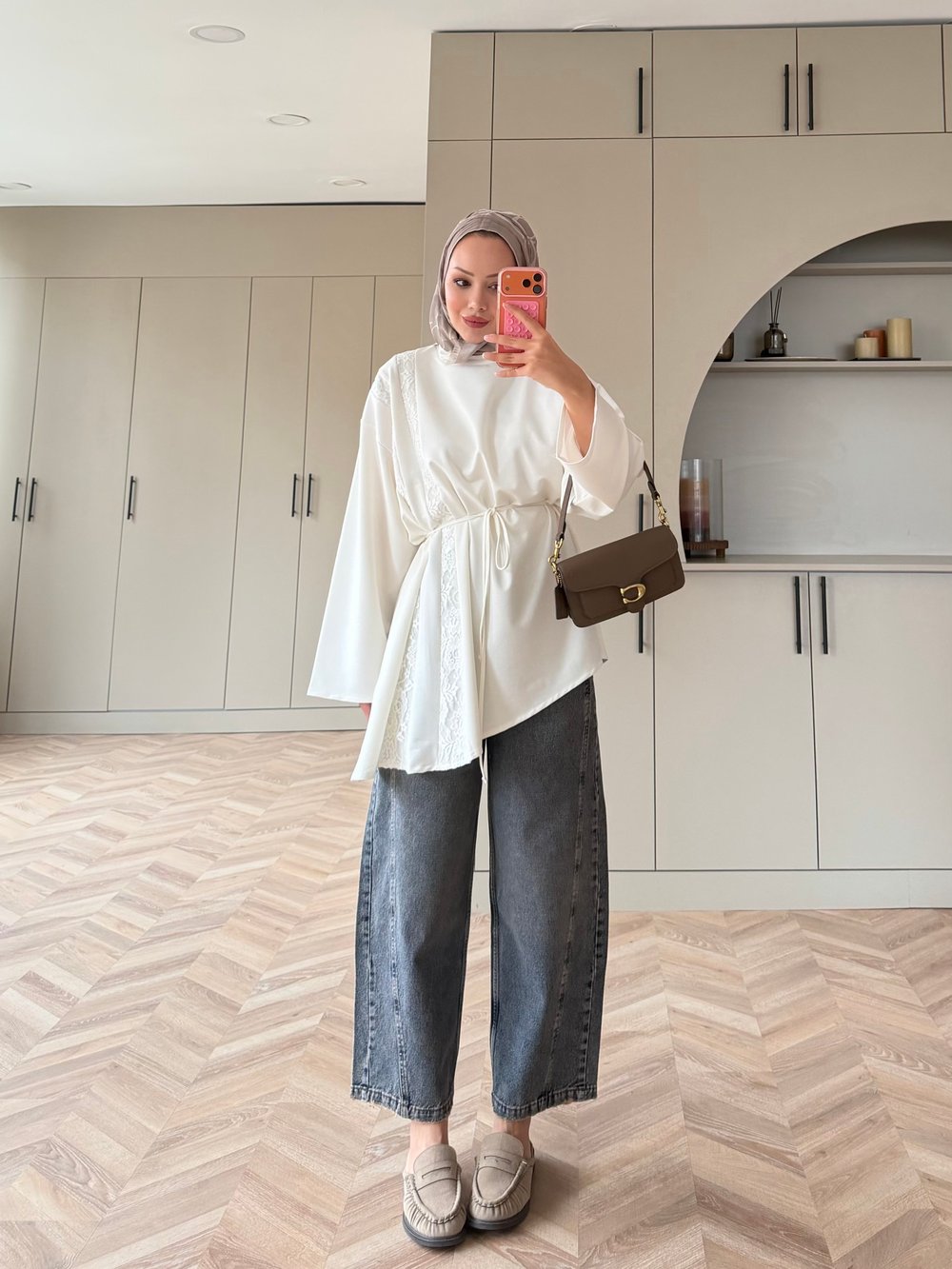 Ela Dantel Detaylı Sweat Ekru (3597)