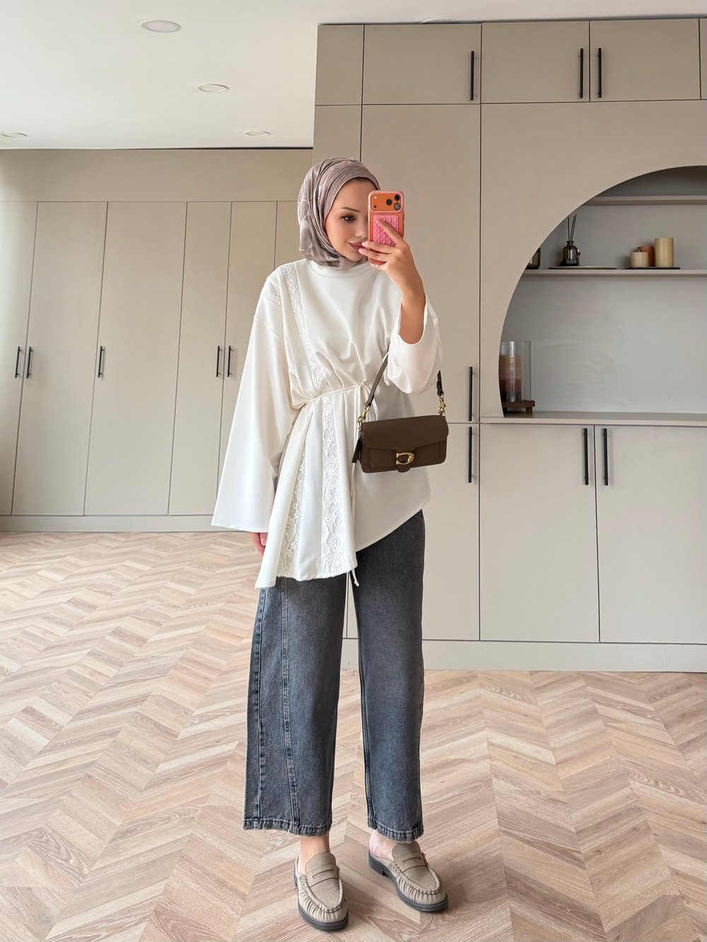 Ela Dantel Detaylı Sweat Ekru (3597)