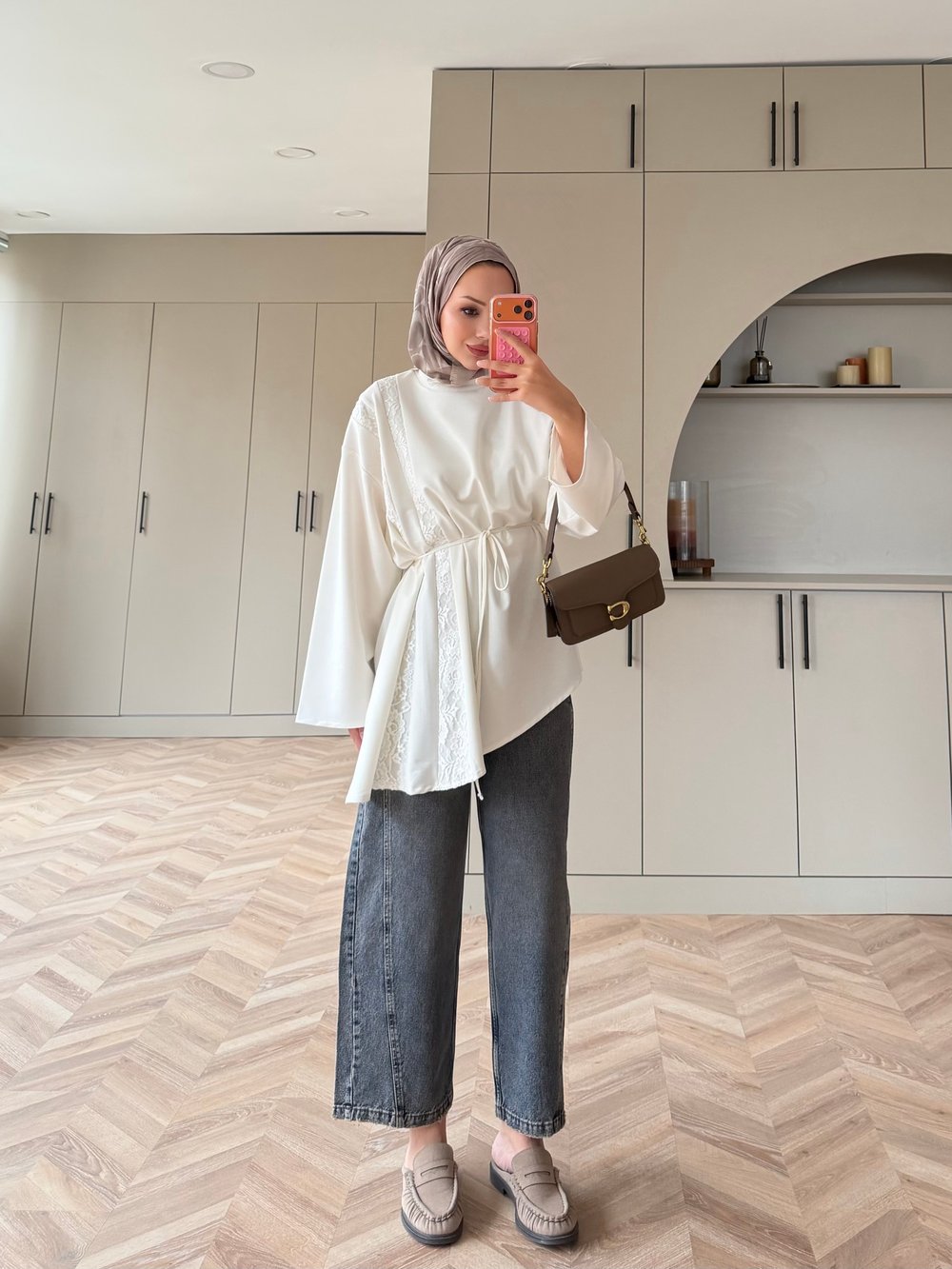 Ela Dantel Detaylı Sweat Ekru (3597)