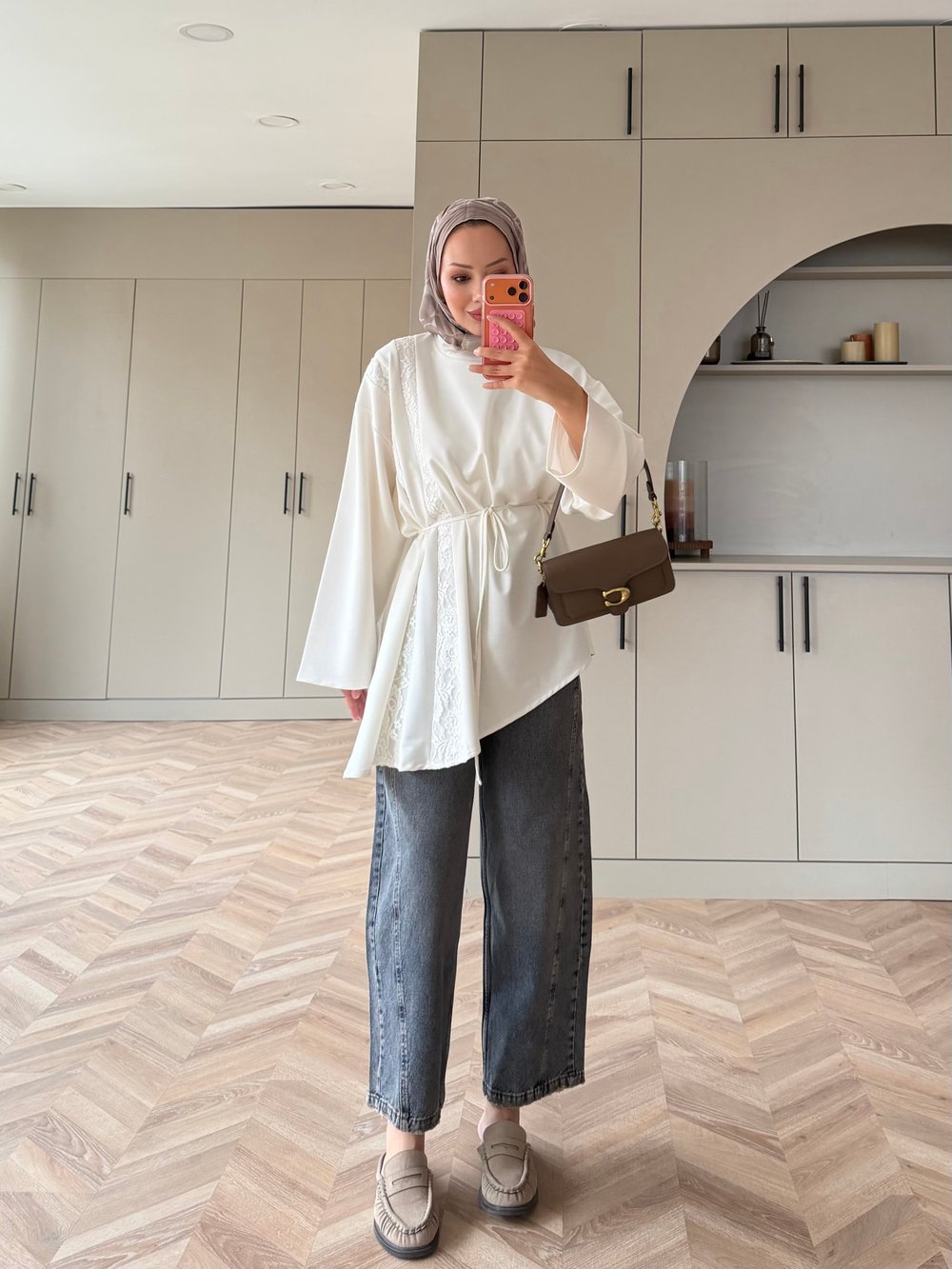 Ela Dantel Detaylı Sweat Ekru (3597)