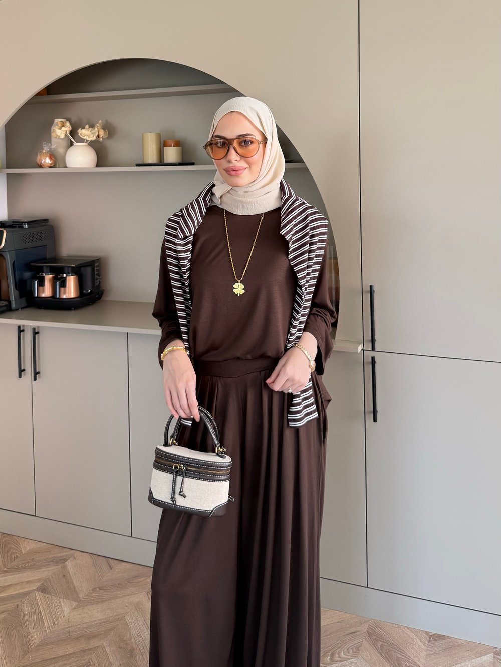 Emila Oysh Eşofman Takım Kahve (2372)