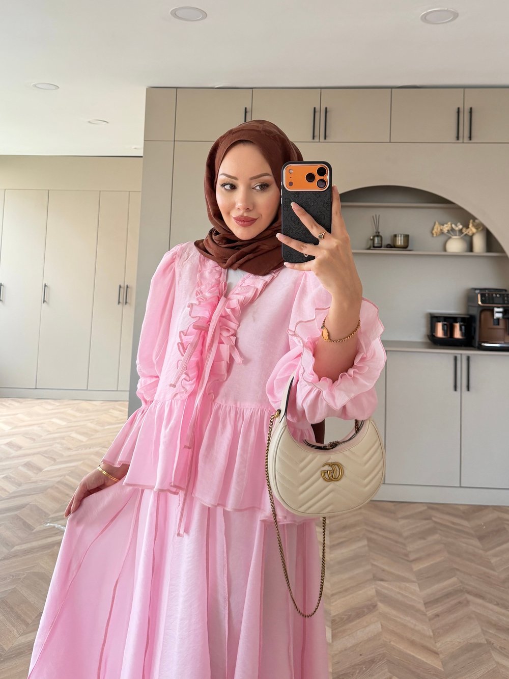 Felis Fırfırlı Etekli Takım Pembe 