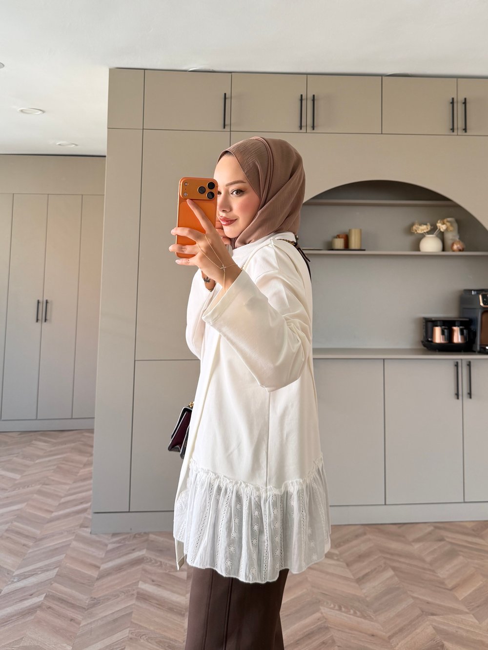 Fisto Detaylı Sweat Ekru (3525)