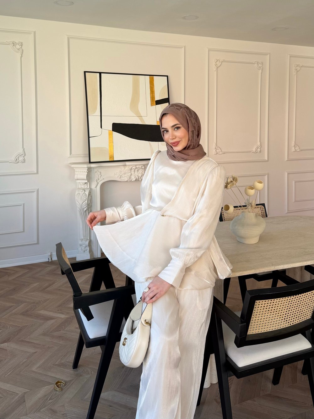 Flora Janjan Pantolon Takım Bej (5787)