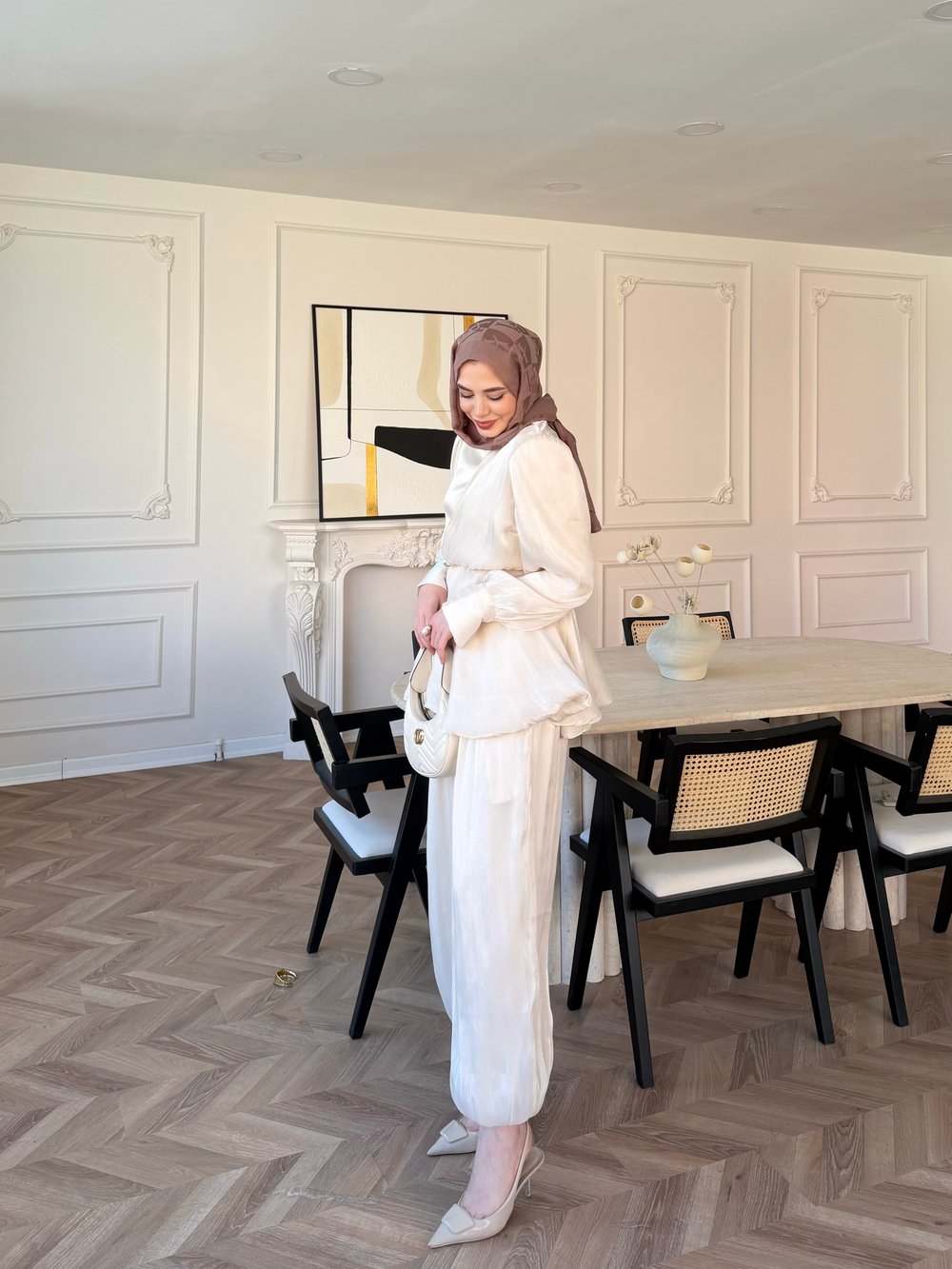 Flora Janjan Pantolon Takım Bej (5787)