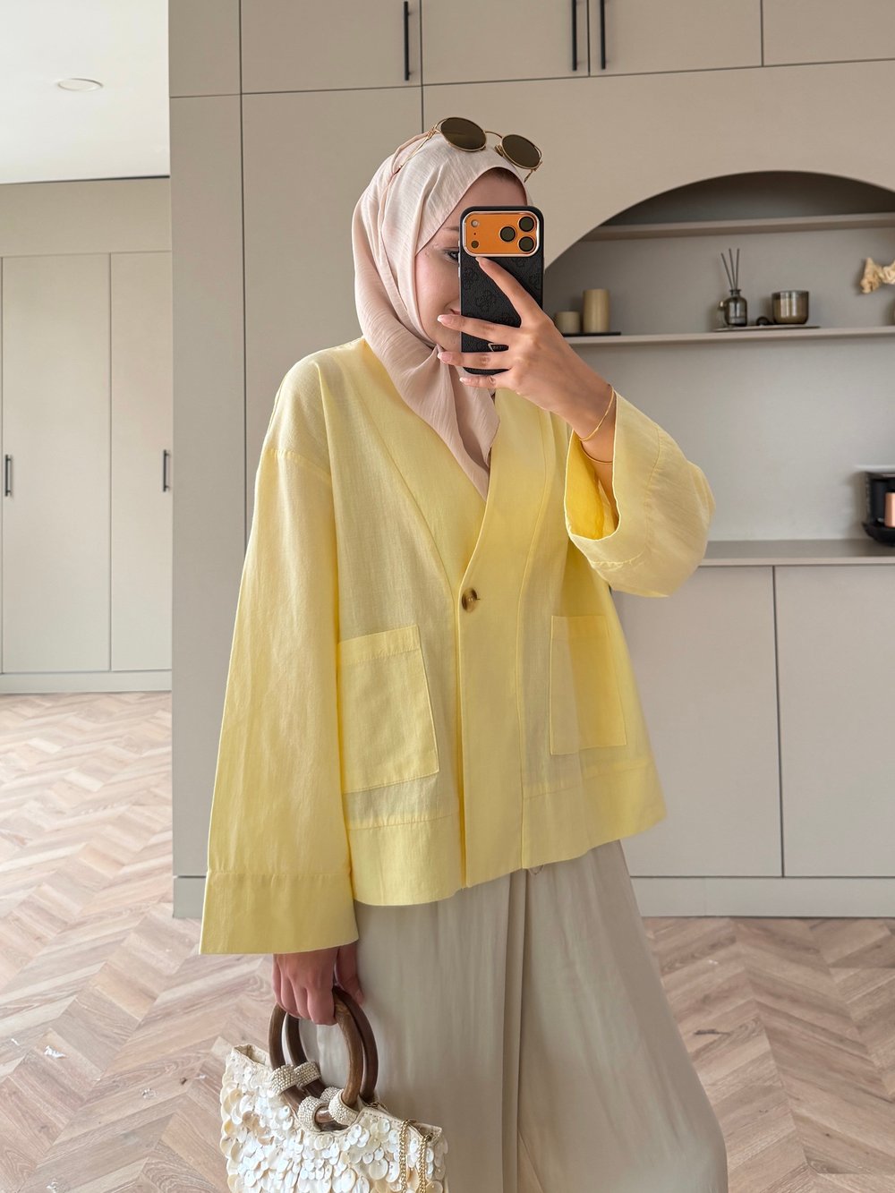 Front Düğmeli Bluz Butteryellow (5461)