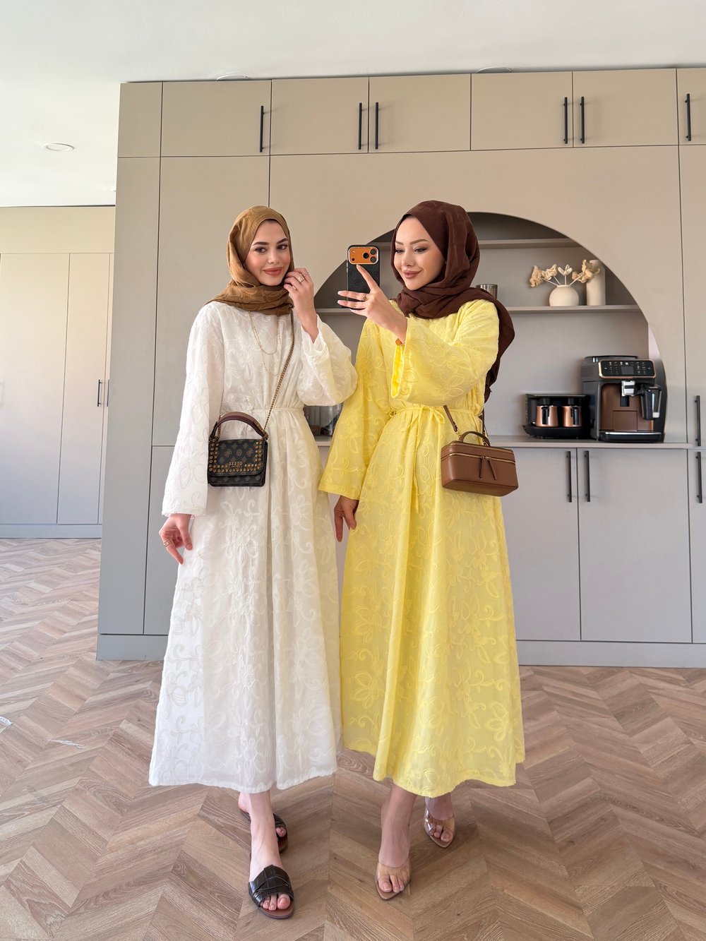 Fuya Brode Elbise Beyaz (4494)