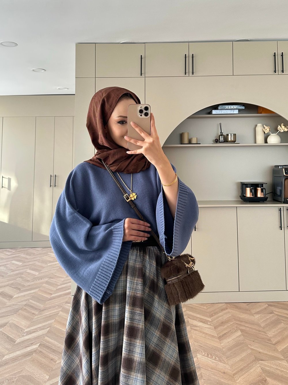 Geniş Kollu Kazak Leylak 