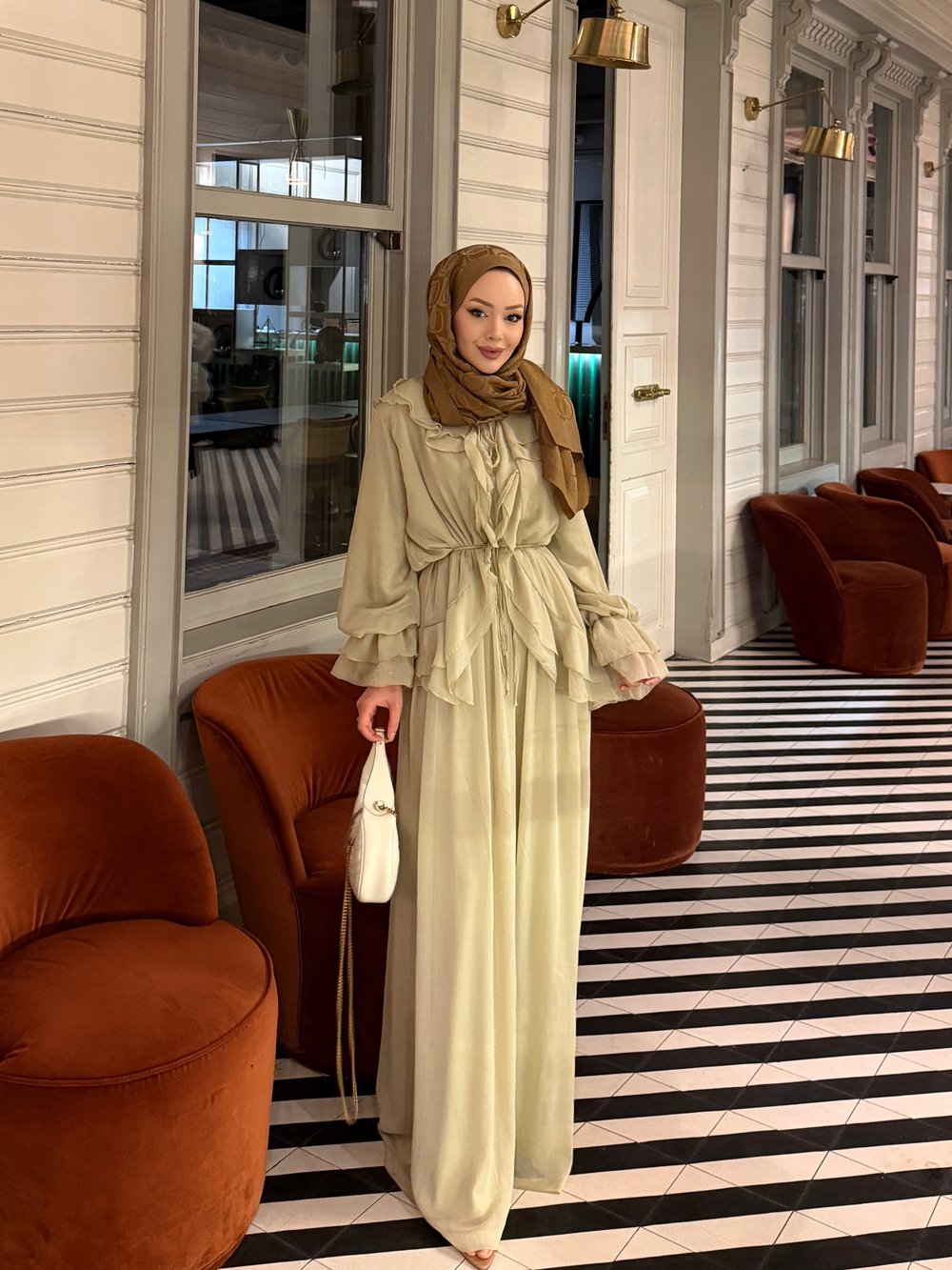 Ghalia Şifon Pantolonlu Takım Butteryellow