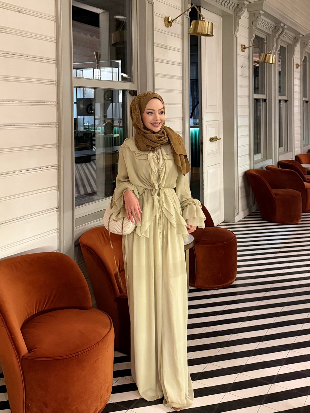 Ghalia Şifon Pantolonlu Takım Butteryellow