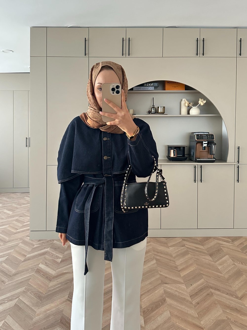Greta Pelerinli Kot Ceket Siyah