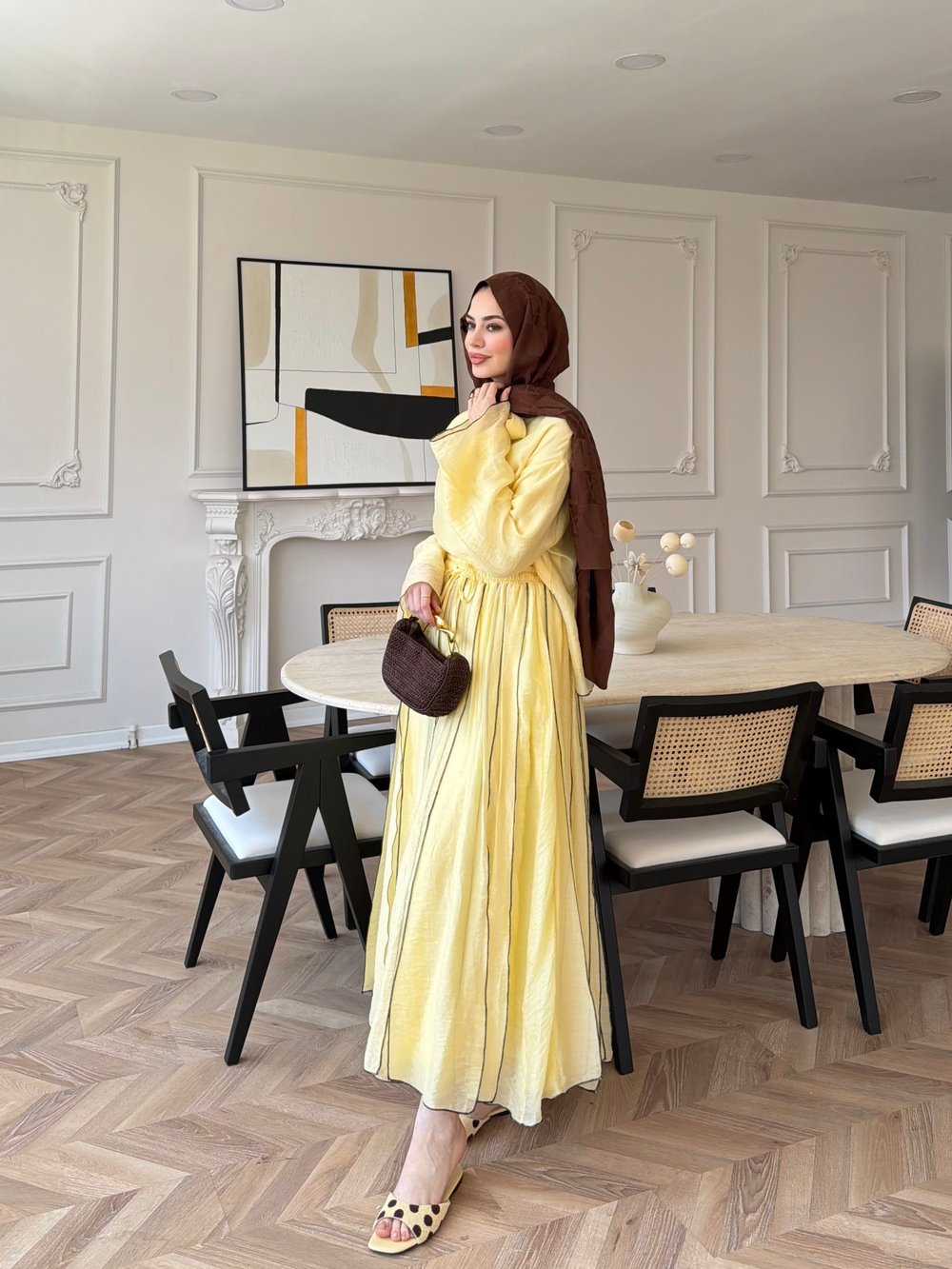 Groft Bağlamalı Etekli Takım Butteryellow (2030)