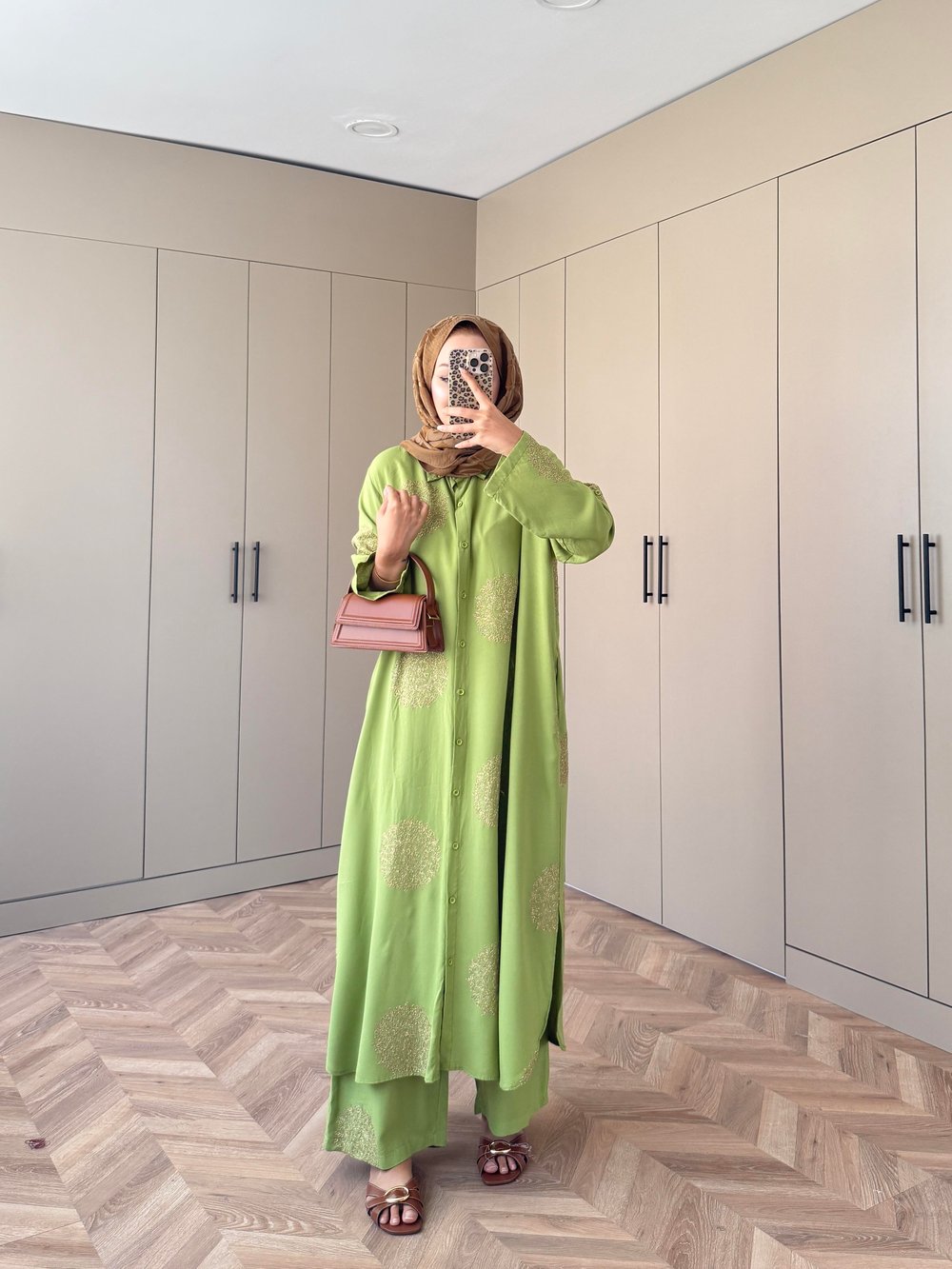 Hazel Pantolonlu Takım Yeşil