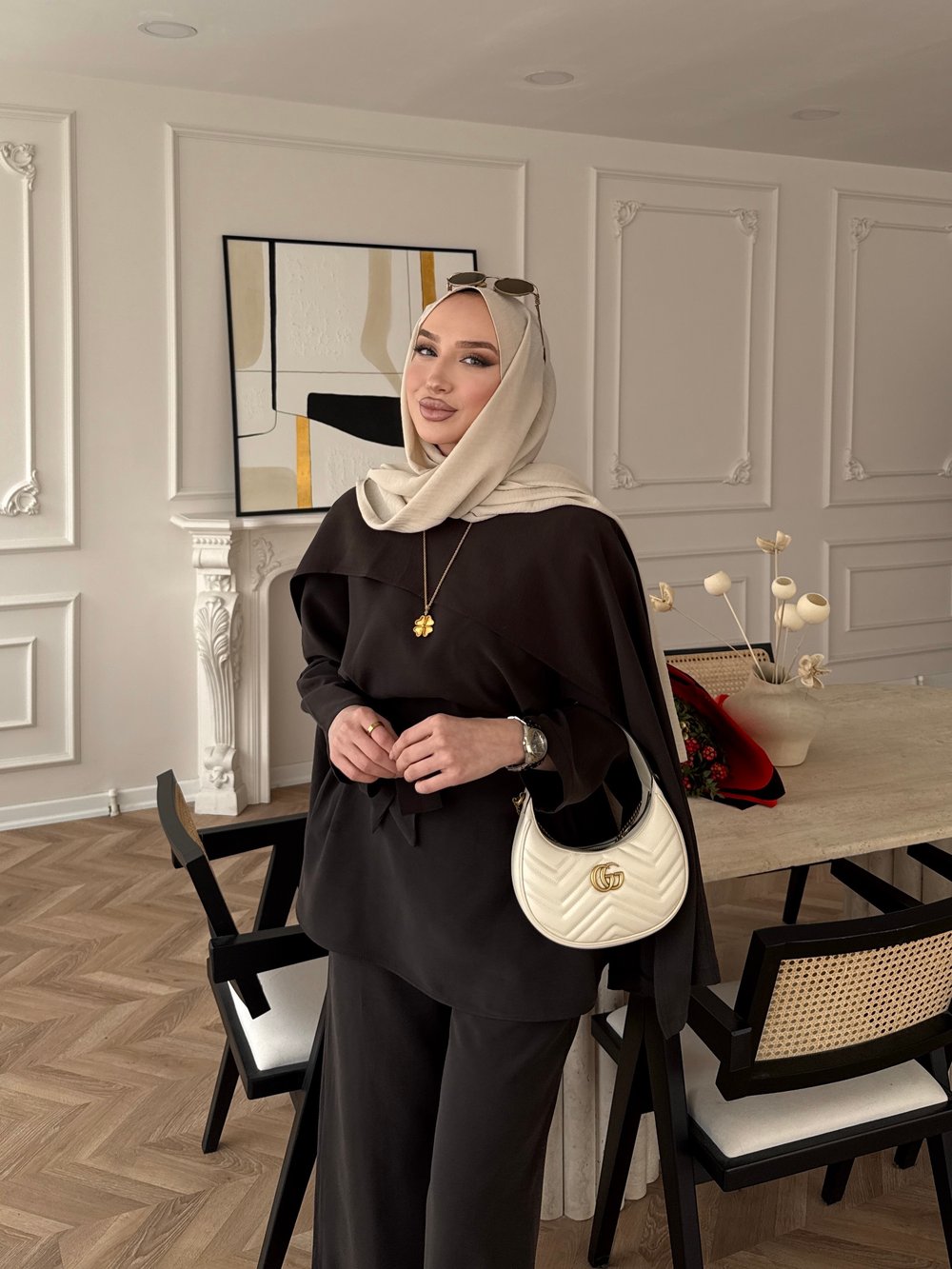 Holah Pelerinli Takım Acı Kahve (2309)