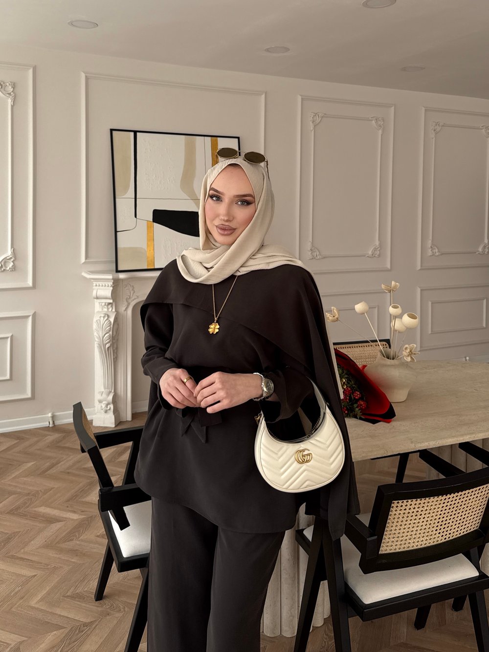 Holah Pelerinli Takım Acı Kahve (2309)