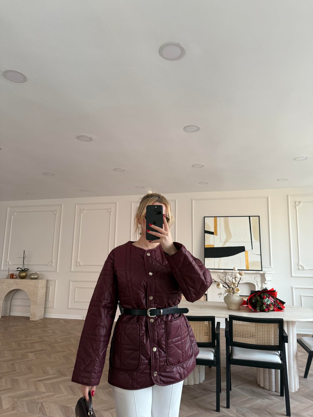 Jerry Dolgulu Kemerli Mont Bordo