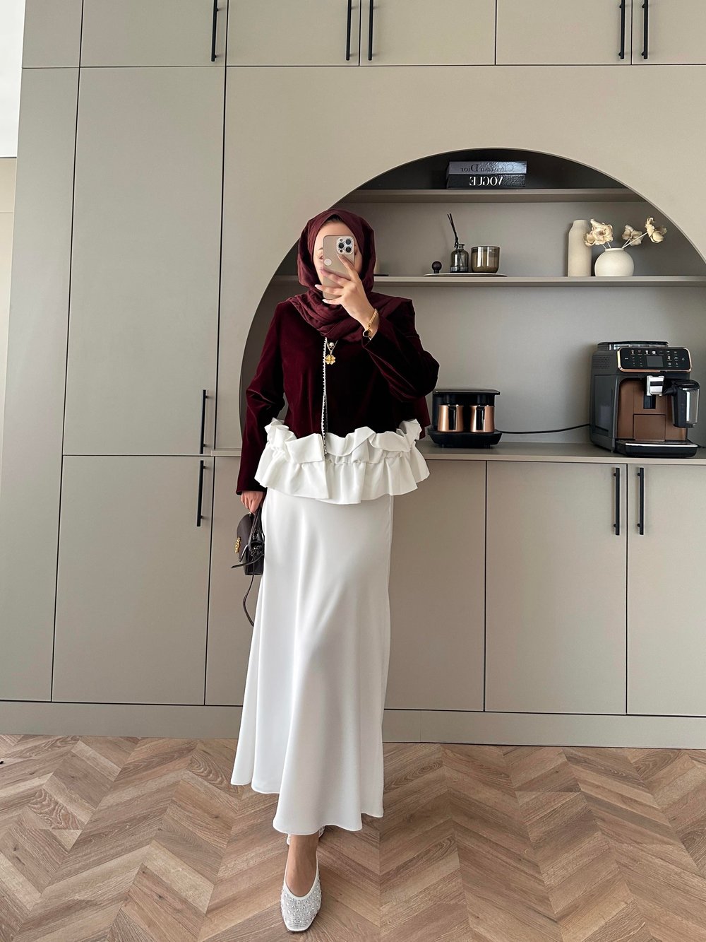 Kadife Ceket Bordo